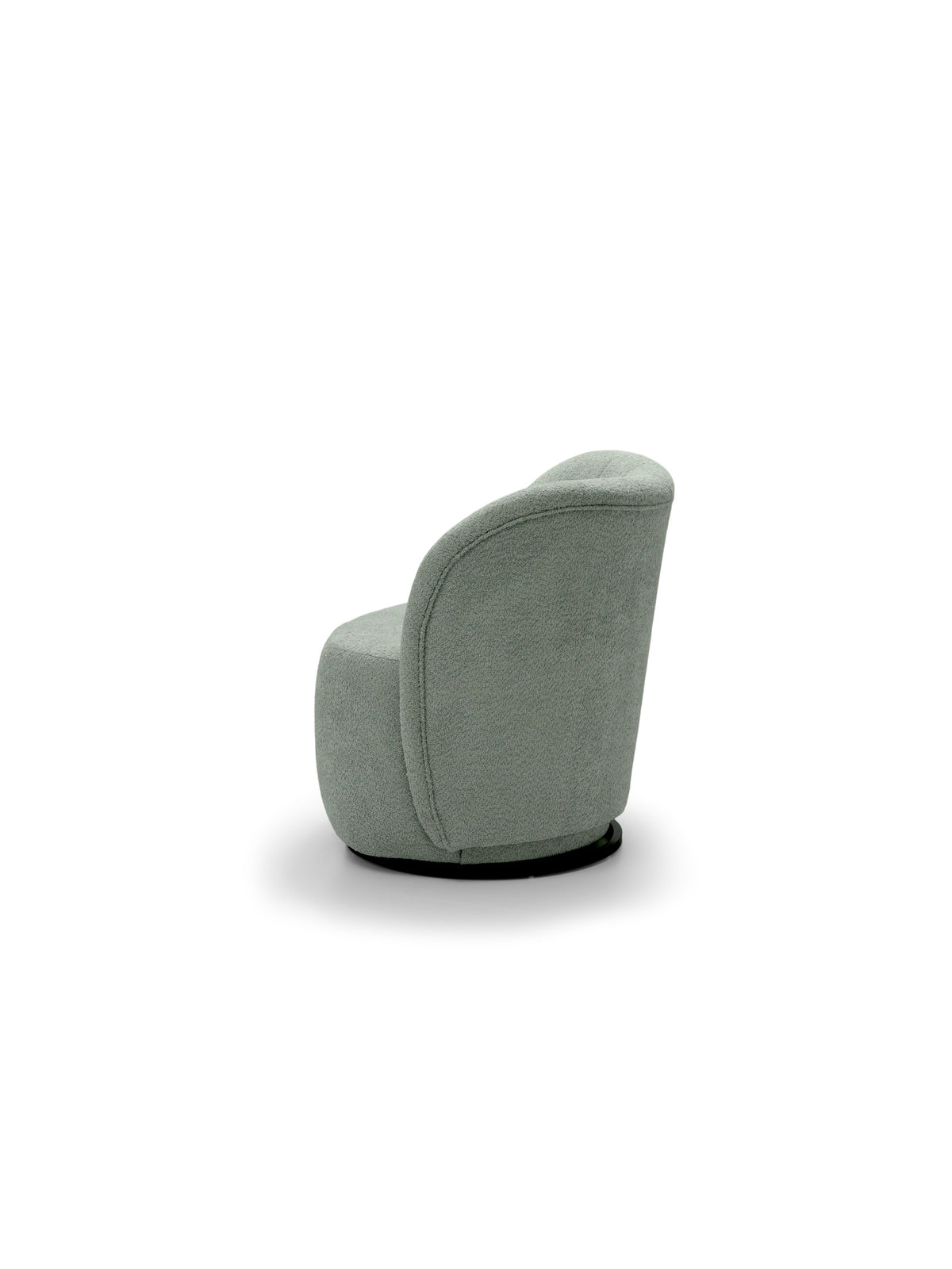 Fotoliu de relaxare Soya rotativ verde boucle Catch Me 13 vedere laterală