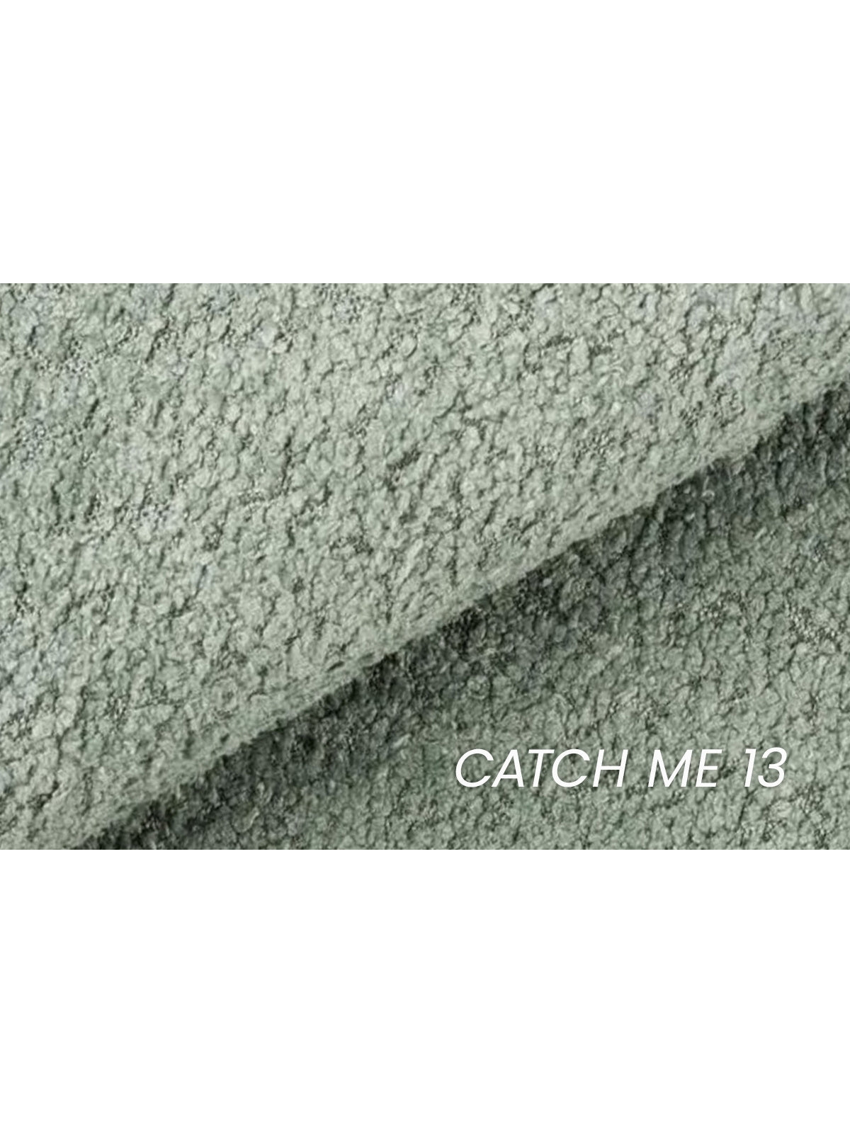 Fotoliu relaxant Soya cu tapițerie verde boucle Catch Me 13, textura materialului vizibilă