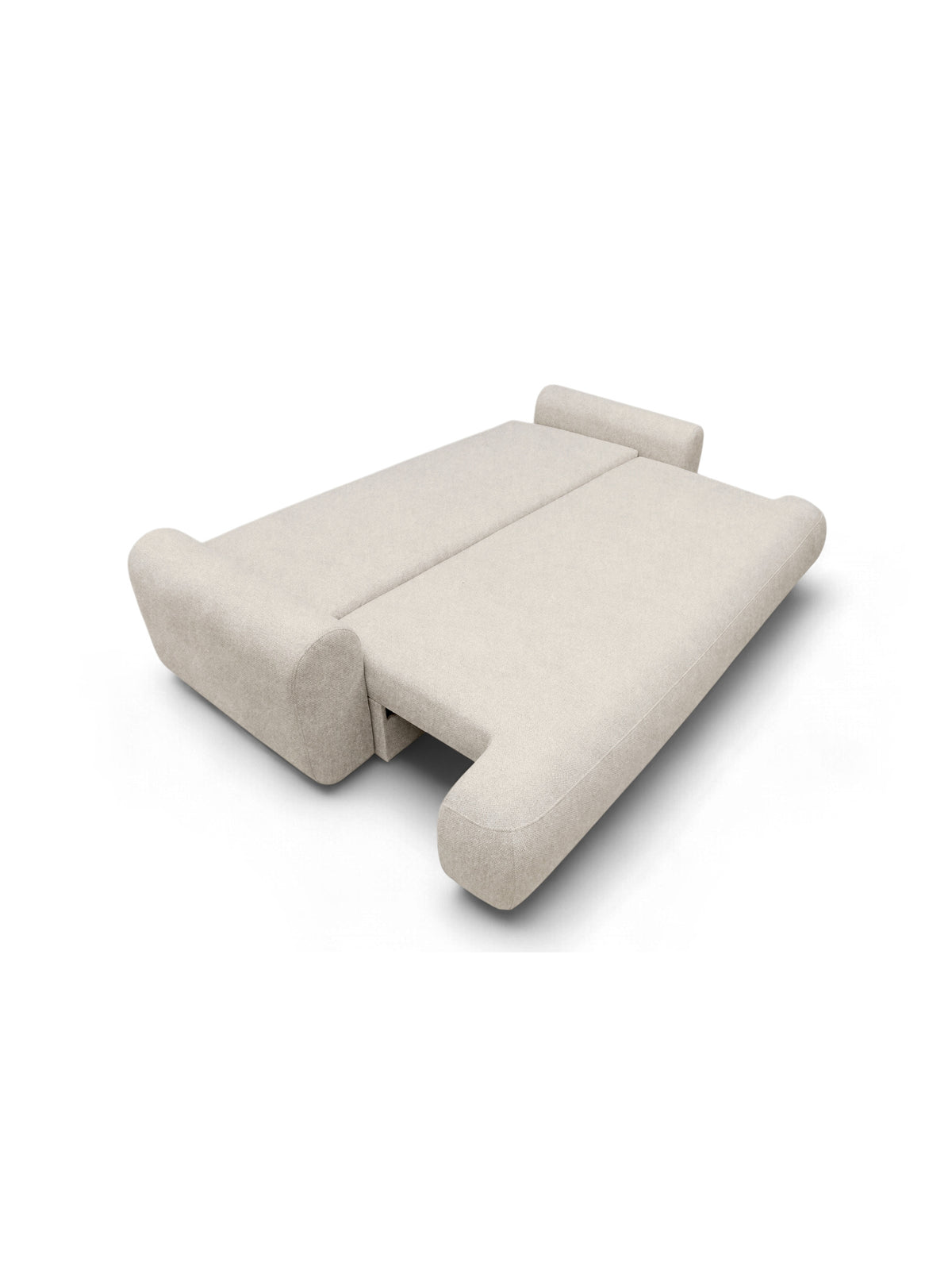 Canapea Lotulis deschisă în szenil bej deschis Vibe 06 cu funcție de dormit 160x200