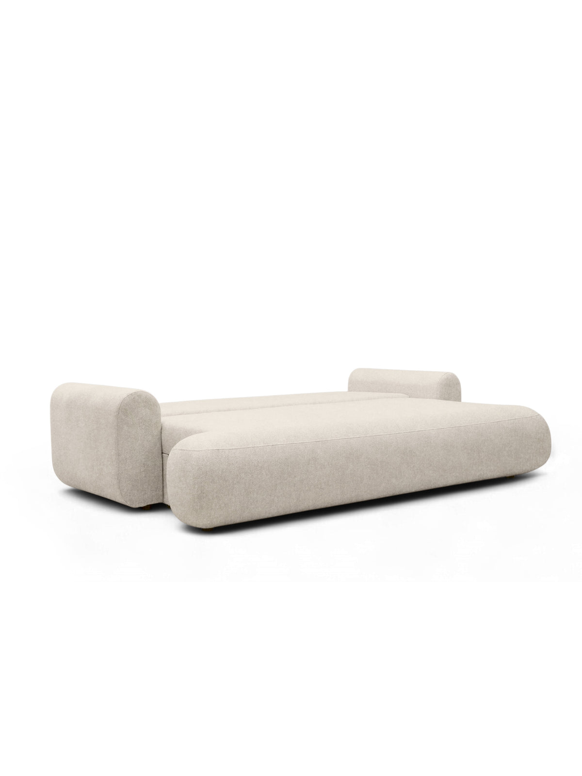 Canapea Lotulis bej deschis din material szenil Vibe 06, extensibilă pentru dormit