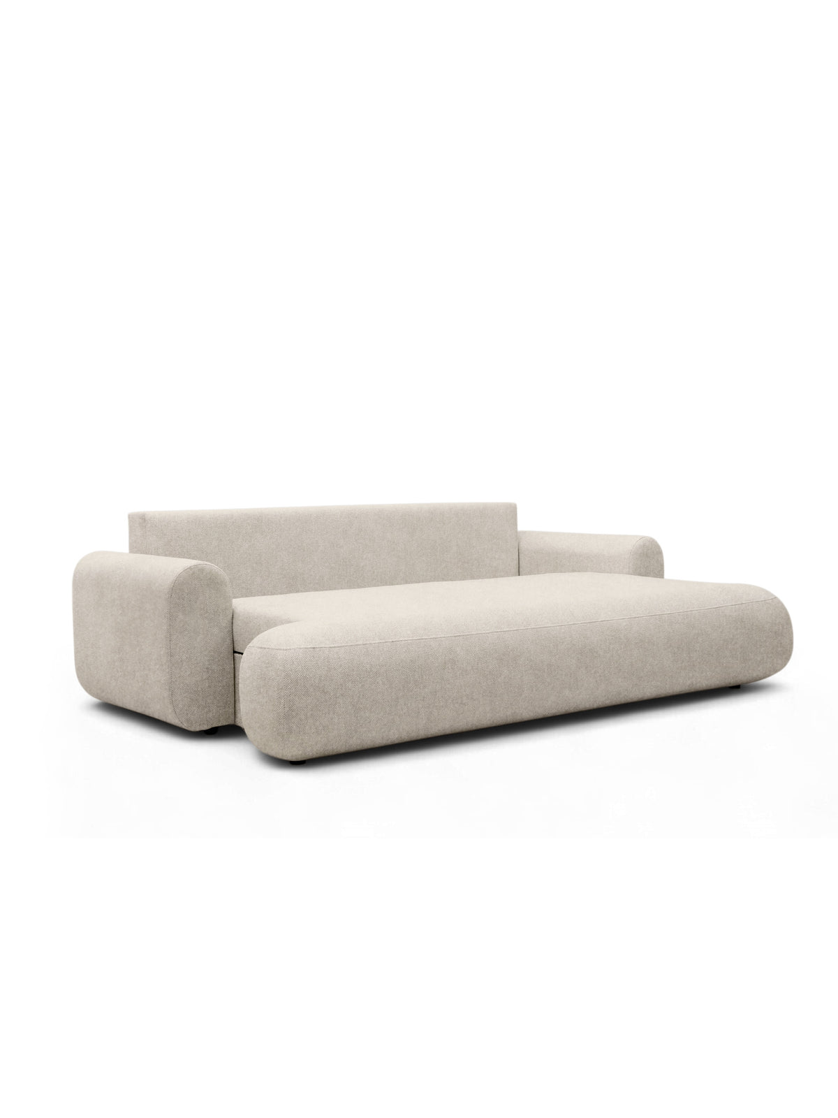 Canapea Lotulis bej deschis material Vibe 06 modernă extensibilă vedere frontală