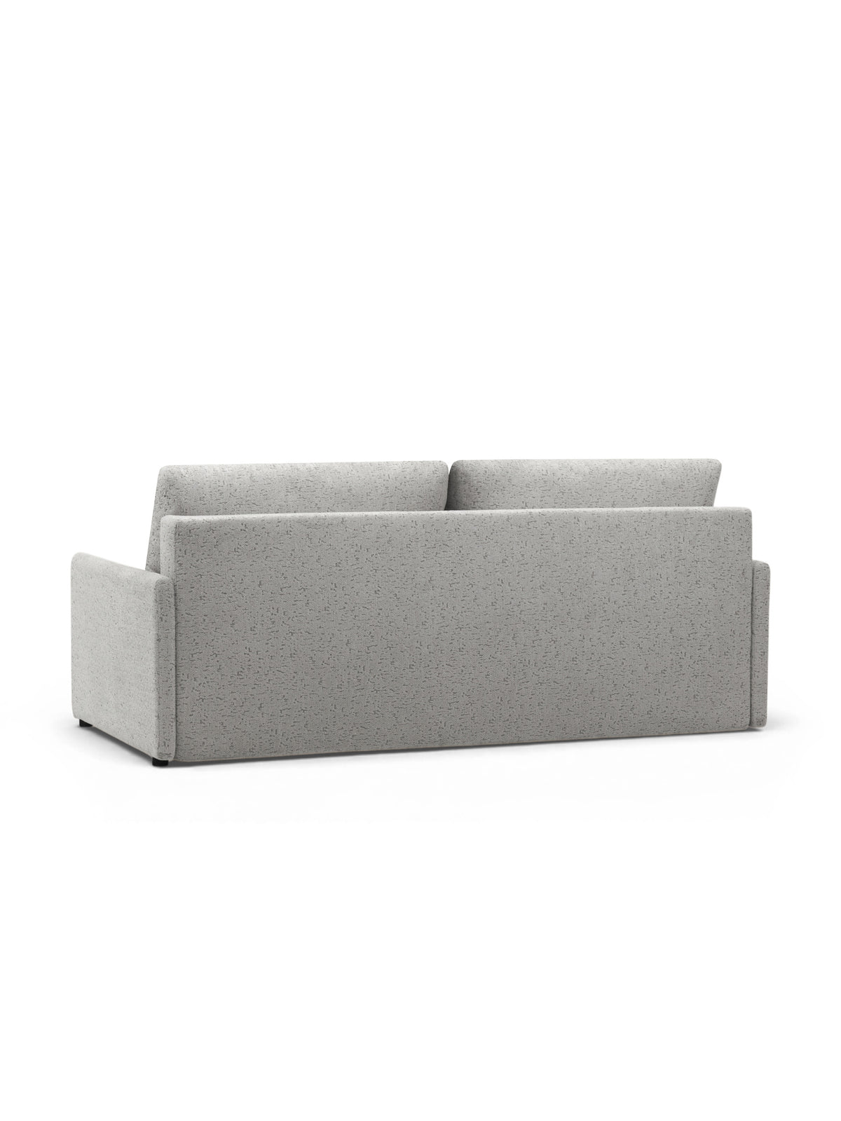 Canapea Slimo extensibilă în material textil gri Bosco 84, vedere din spate