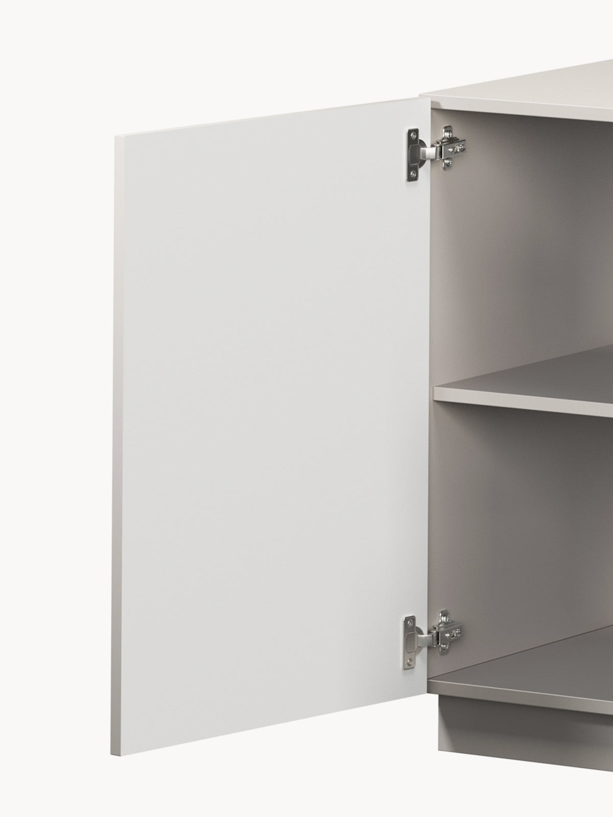 Comoda Lorini 150 cm cu sertare - cașmir / negru Mânere T-bar