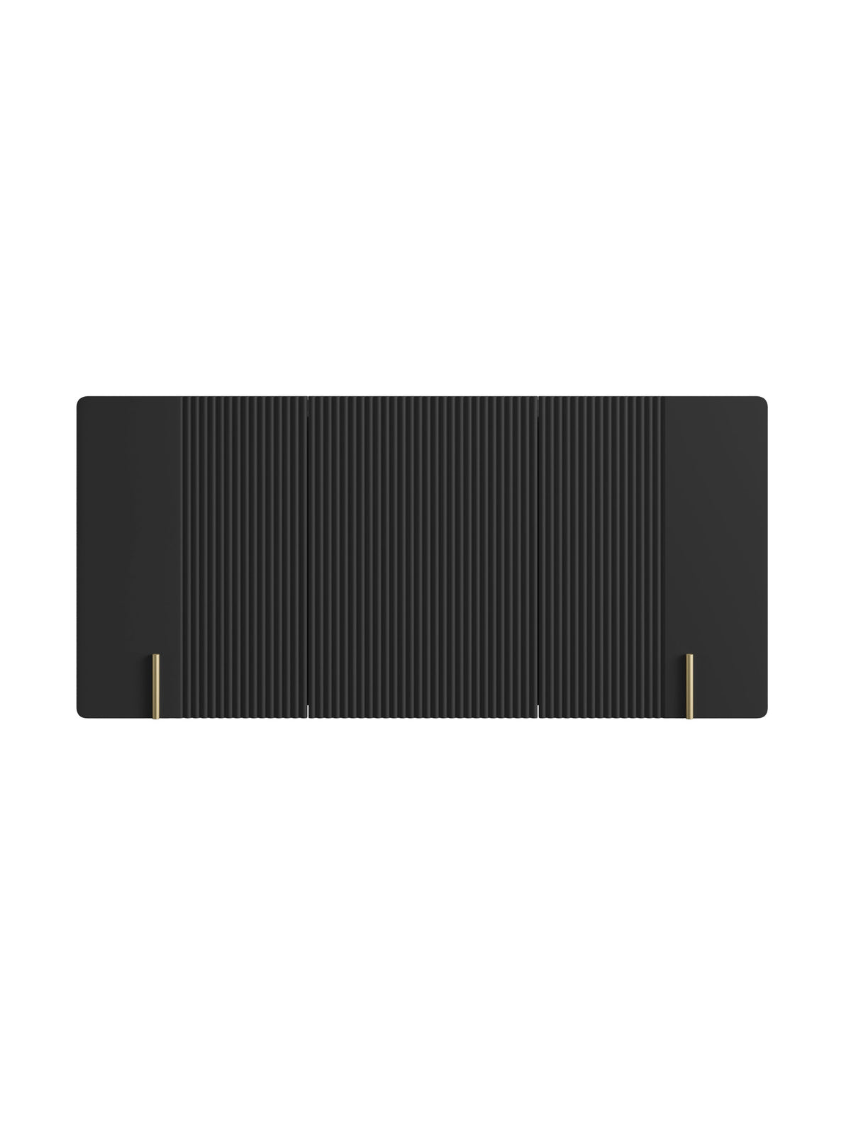 Comoda Malmi 150 cm suspendată - negru mat / auriu