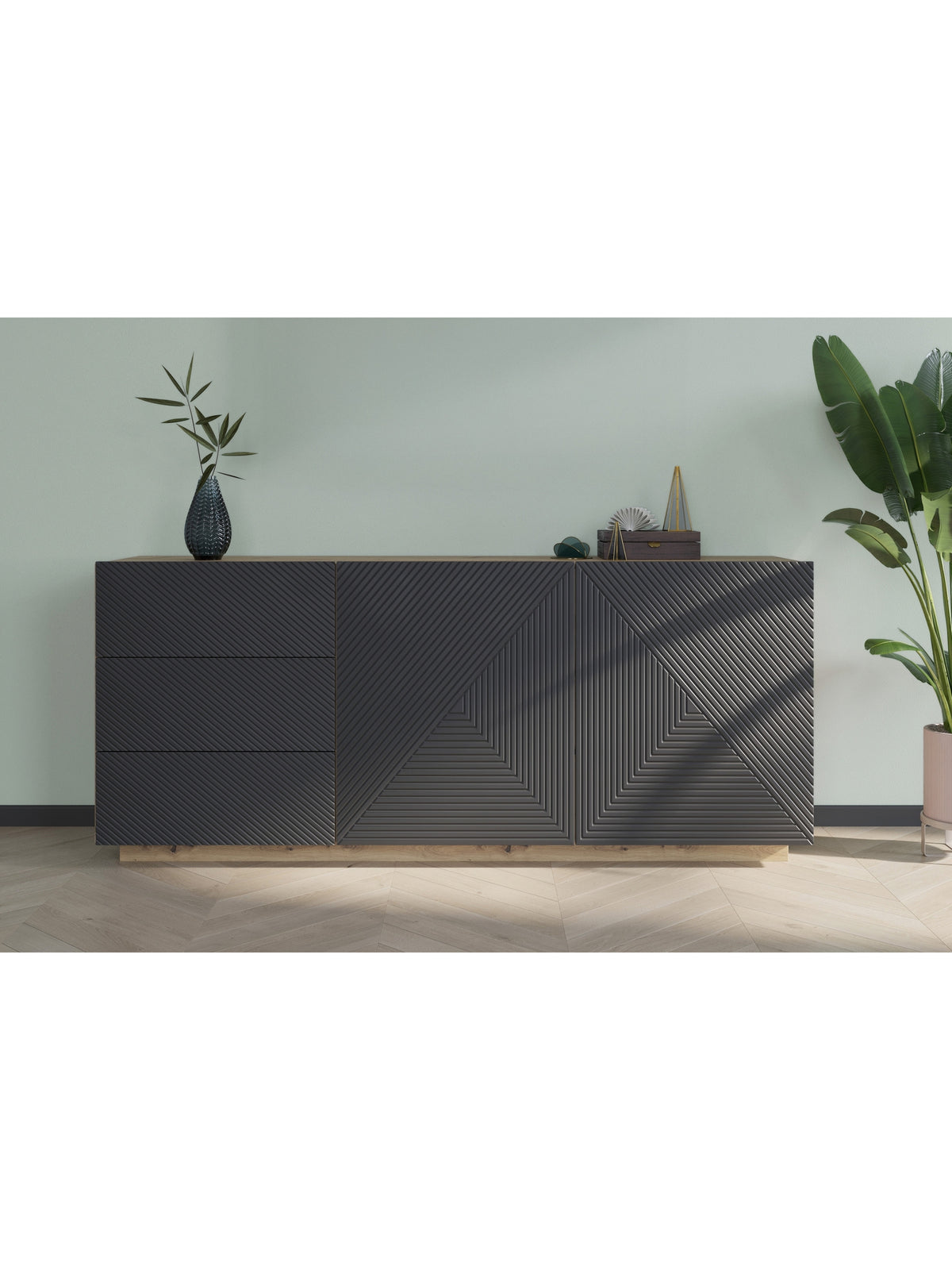 Comoda cu sertare Asha 167 cm - artisan / rivier stone mat