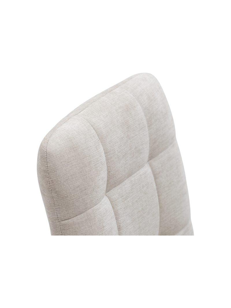 Scaun tapitat Platinum 4 cu spătar matlasat de culoare deschisă