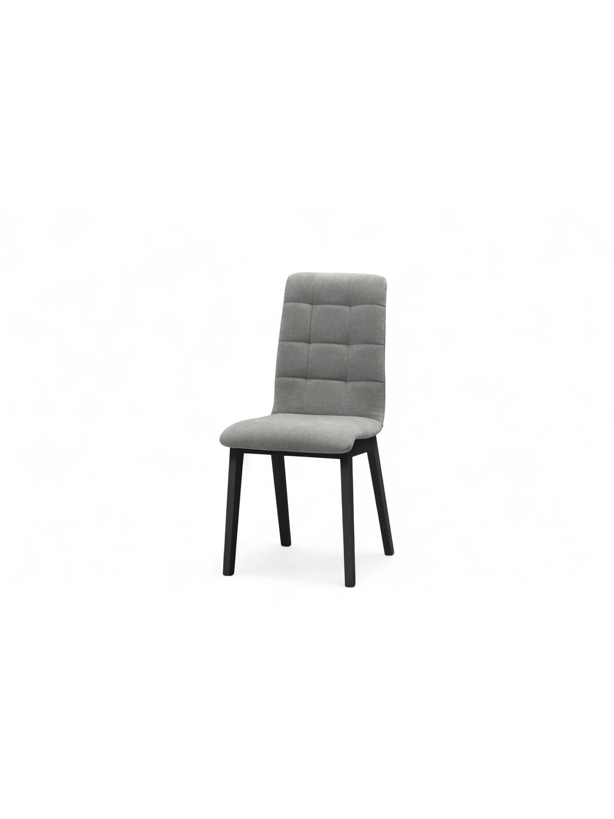 Scaun tapitat Platinum 4 cu material szenil Wind 90 gri și picioare negre, vedere frontală