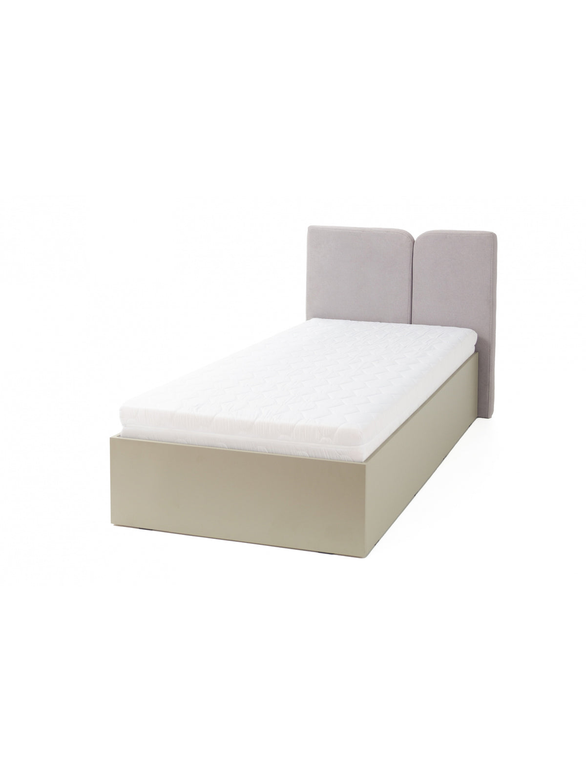 Pat pentru tineret Altea 90x200, culoare măslinie cu tăblie moale