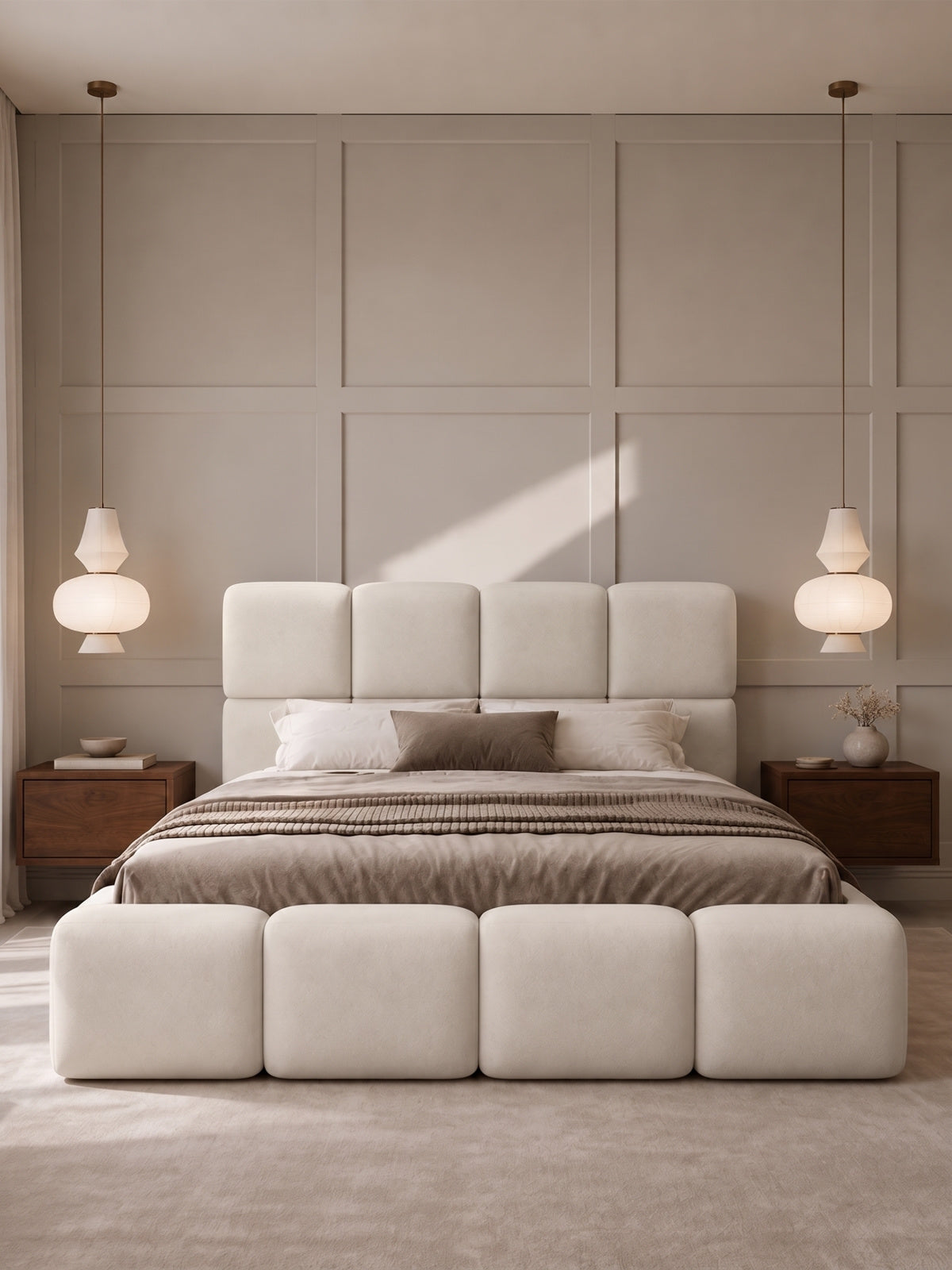 Lozko Tapițată Cloud 180x200 cu spațiu de depozitare