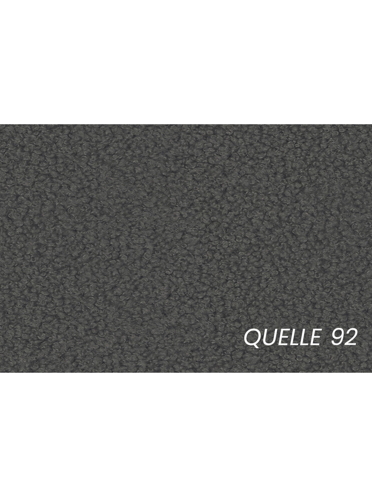 Pat tapițat Tesia 160x200 gri închis boucle Quelle 92 cu spațiu de depozitare, vizualizare detaliu țesătură