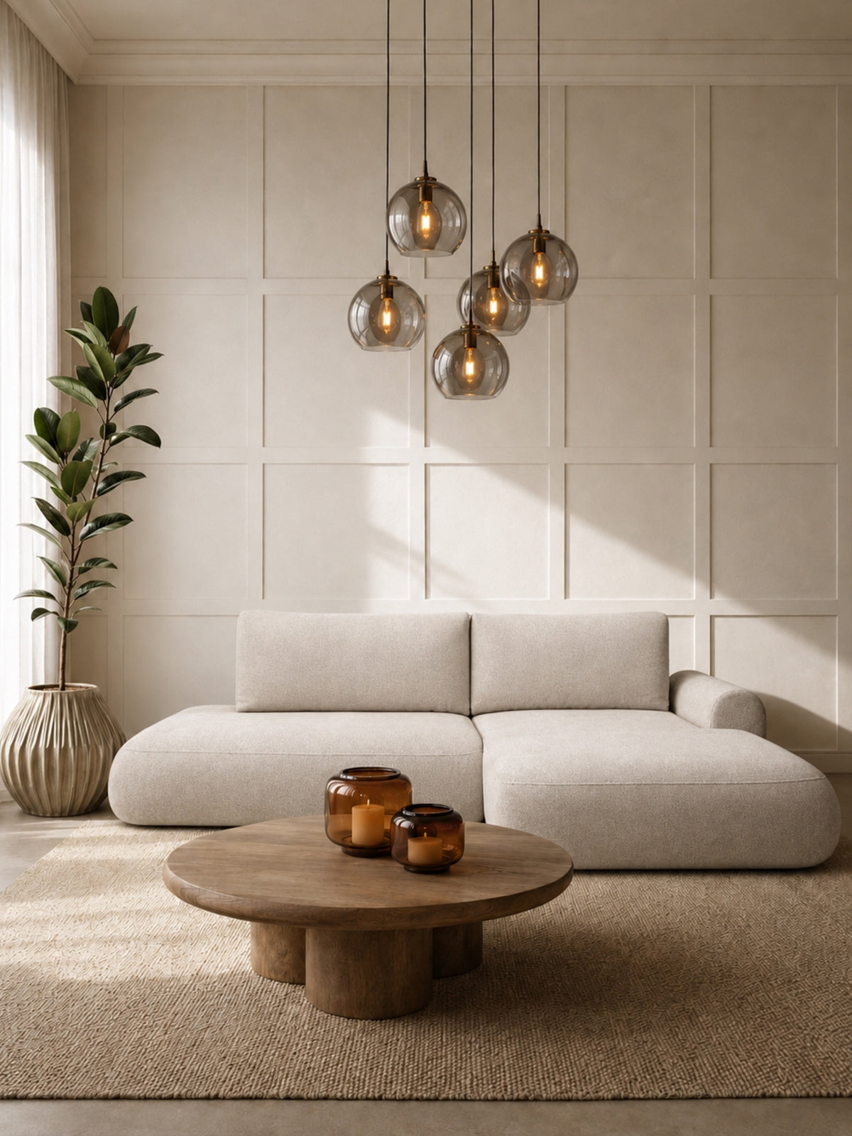 Colțar Lotulis L II cu funcție de dormit pe partea dreaptă bej deschis stofă Vibe 06 design modern