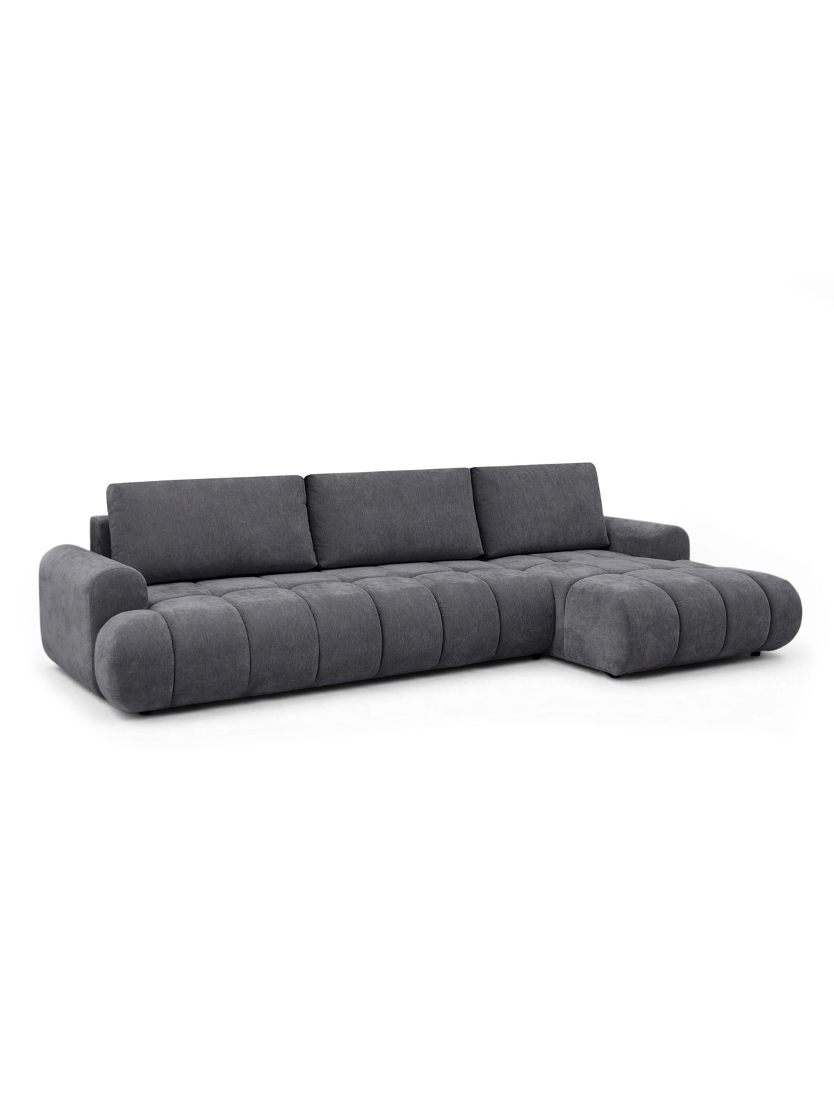 Colțar Lutario Maxi pe partea dreaptă, gri szenil Vibe 95, tip modern, formă L