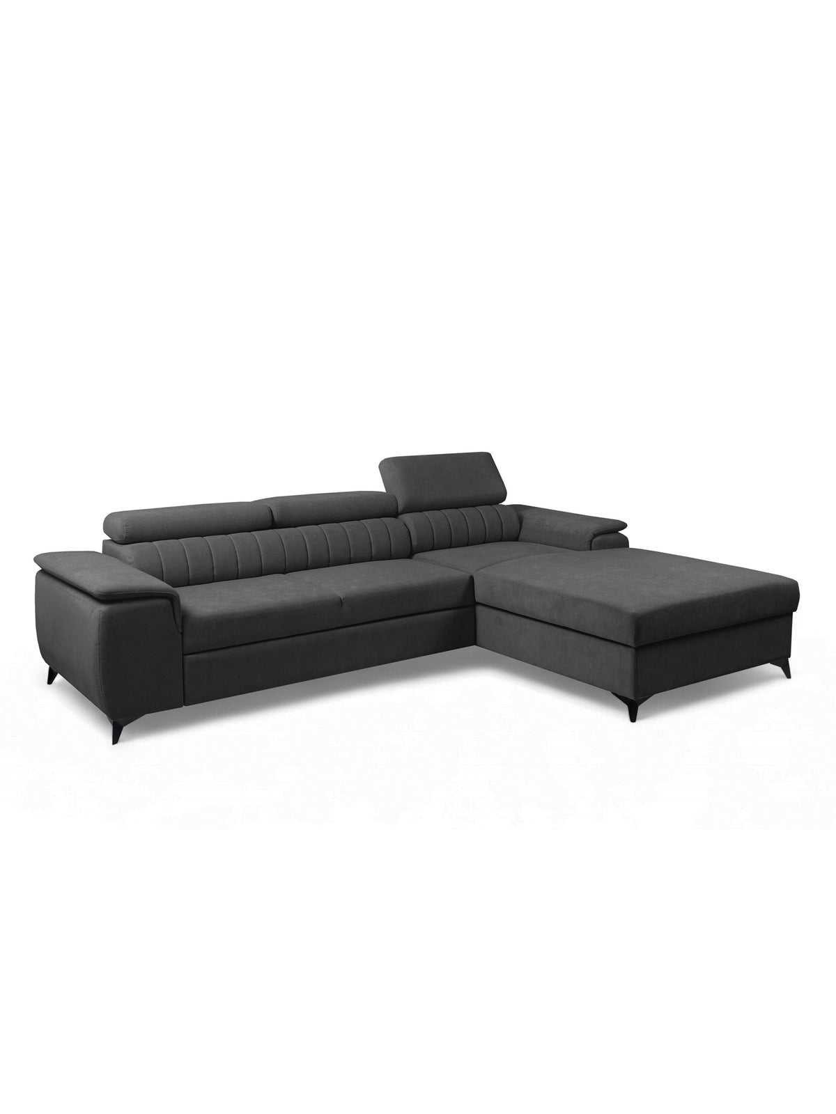 Colțar Monrose Mini pe dreapta plus grafit Pretty 21 cu perne reglabile pentru cap