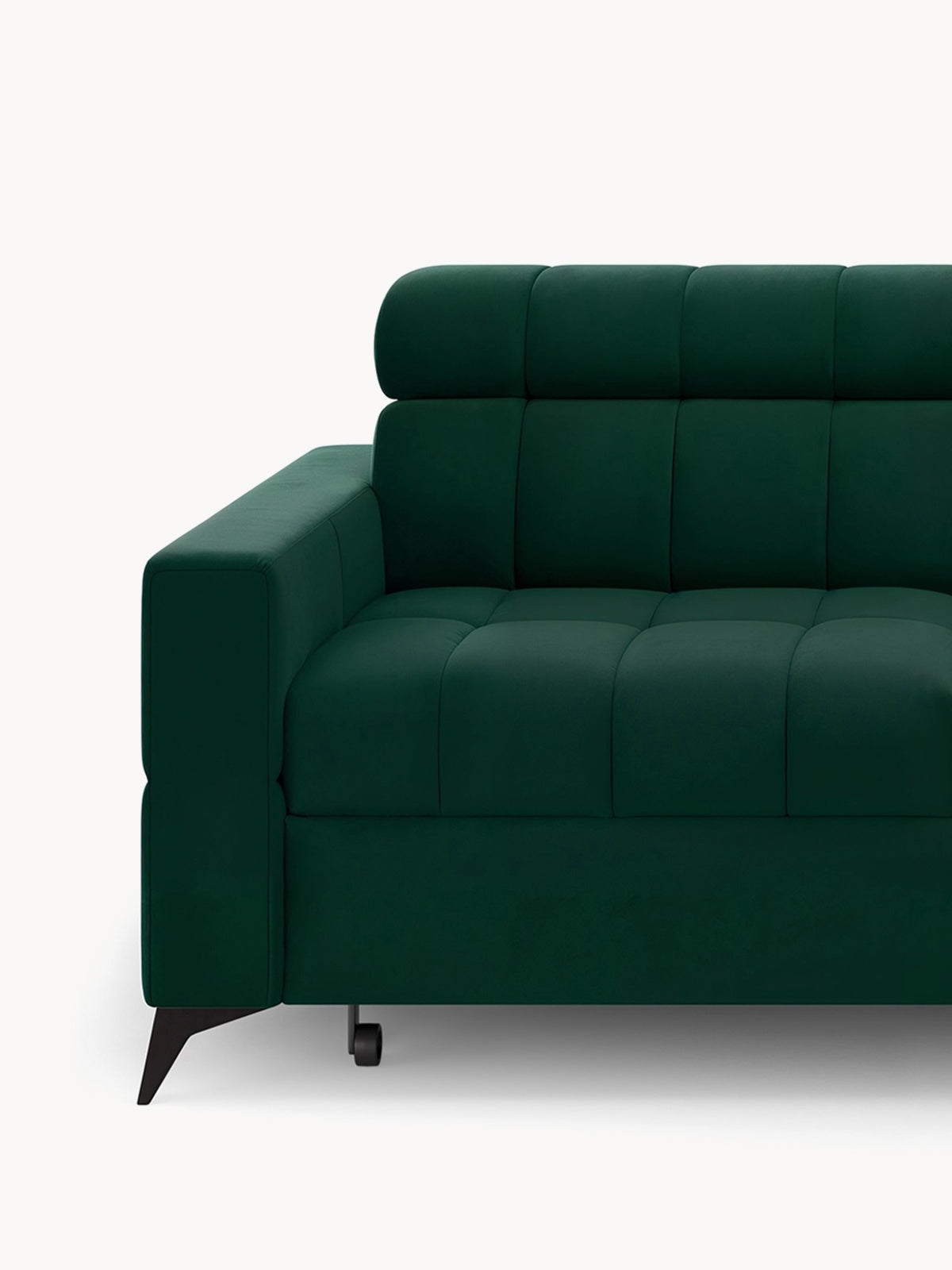 Naroznik Nardo Maxi z funkcja de dormit pe partea dreaptă - verde catifea Bluvel 78