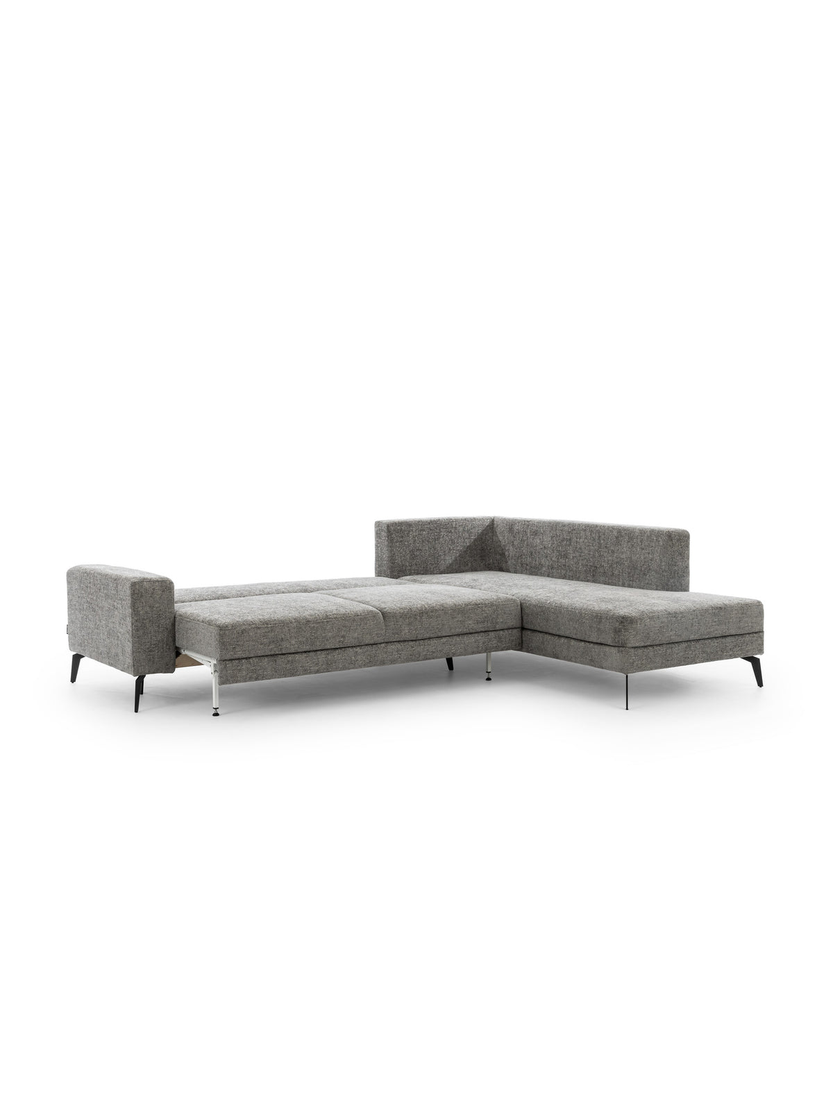 Colțar extensibil Elentio L culoare gri deschis, picioare metalice