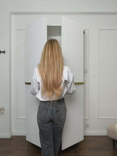 Szafa Nicole 100 cm z szufladami - czarny mat / czarne nóżki
