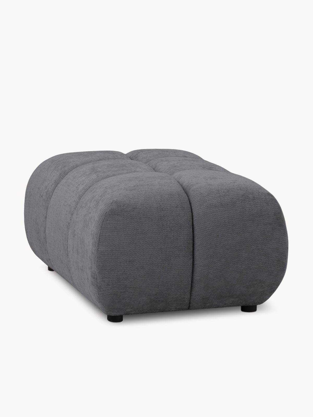 Pufa Tapițată Lutario Mini - gri șenil Vibe 95