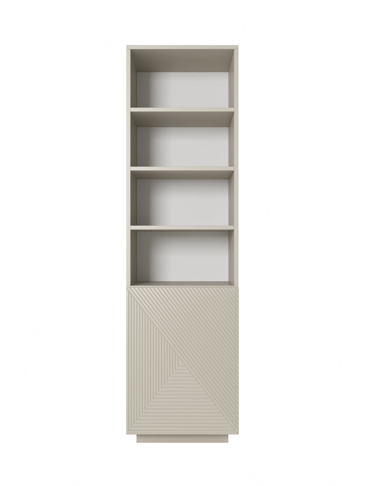 Regal Asha 50 cm z ryflowanym frontem - cașmir