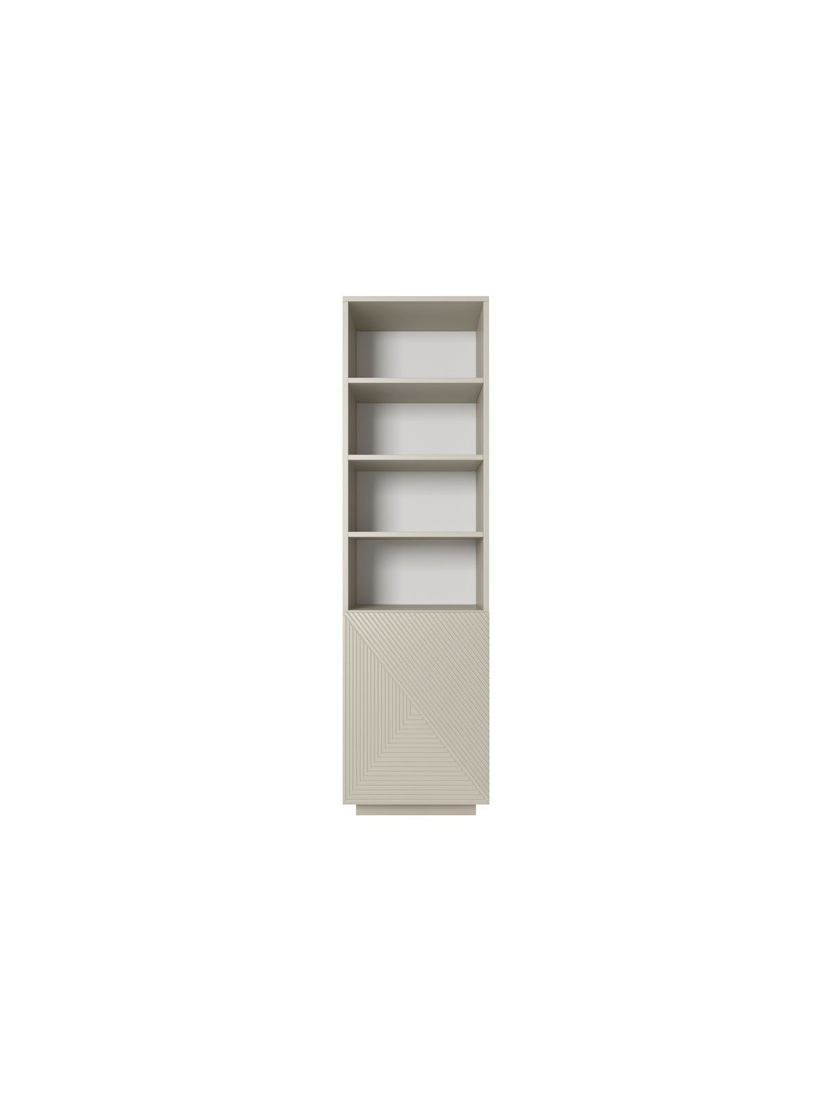Regal Asha 50 cm z ryflowanym frontem - cașmir