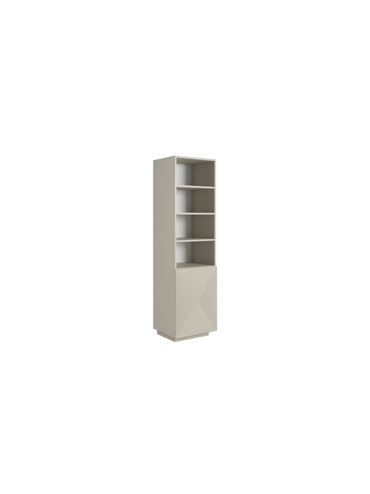 Regal Asha 50 cm z ryflowanym frontem - cașmir