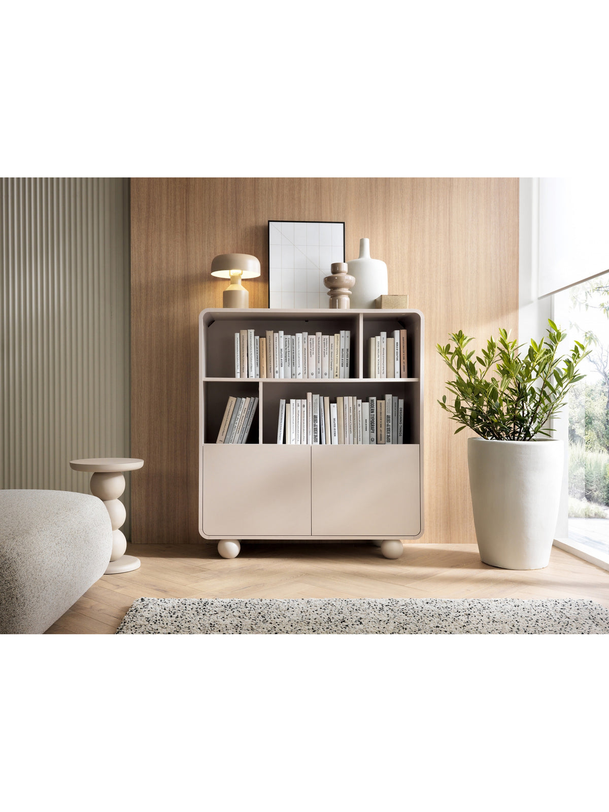 Regal otwarty Vellino 108 cm - cașmir