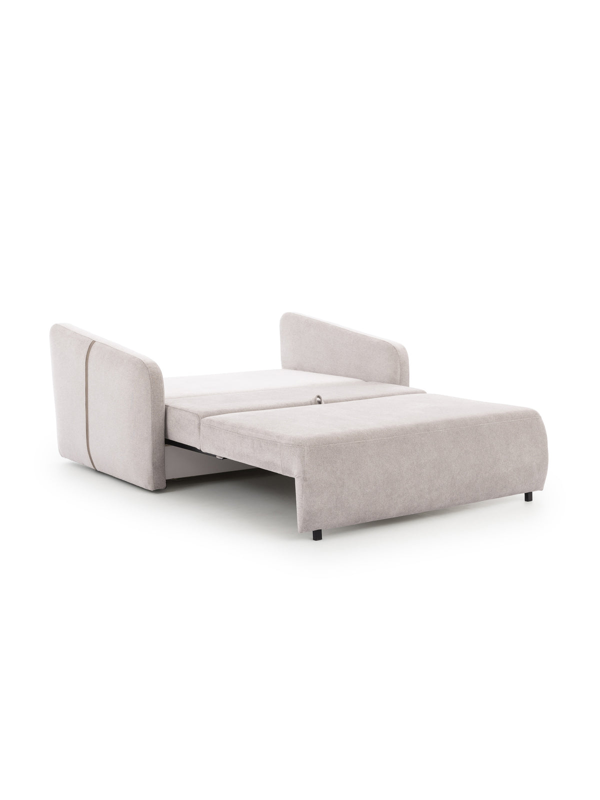 Canapea Zeldia 155 gri deschis cu țesătură hidrofobă, extensibilă