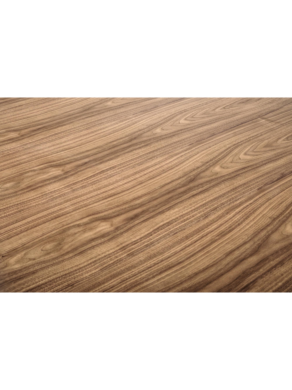 Blat masă rotundă Doran 136 cm culoare nuc cu textura vizibilă a lemnului