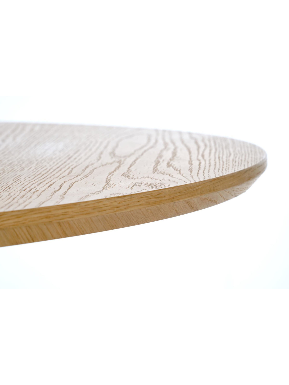 Blat masă rotundă Brevon 120-210 cm culoare stejar natural, vedere colț