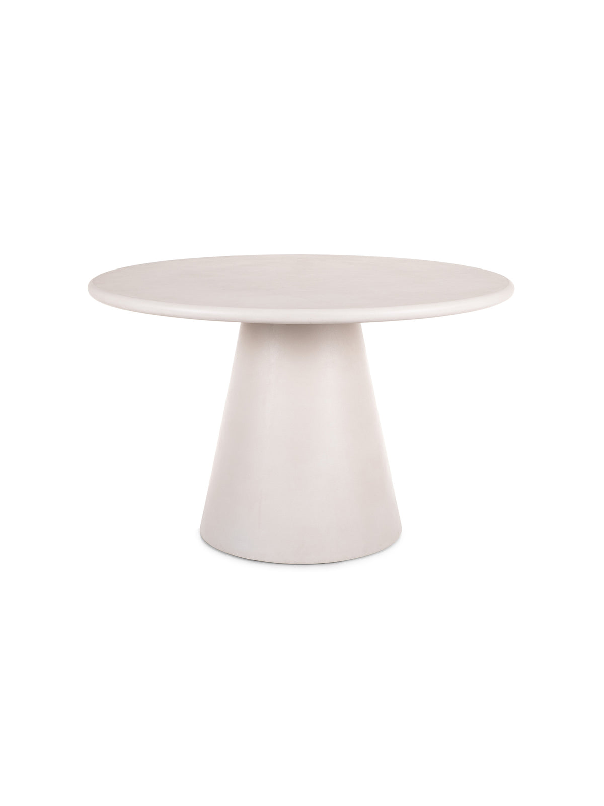 Masă rotundă Clav 120 cm, gri deschis, cu bază MDF extinsă
