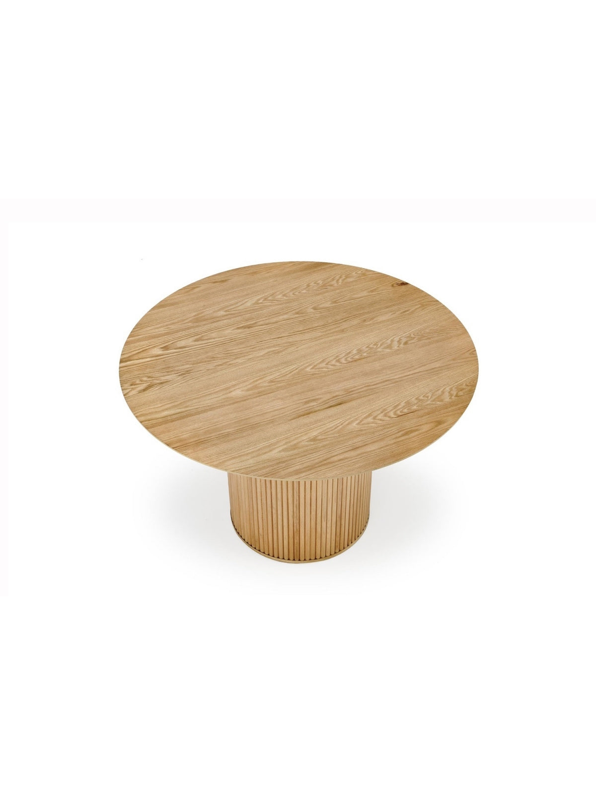 Masă rotundă Rodlin 120 cm stejar natural, blat și picioare din lemn masiv
