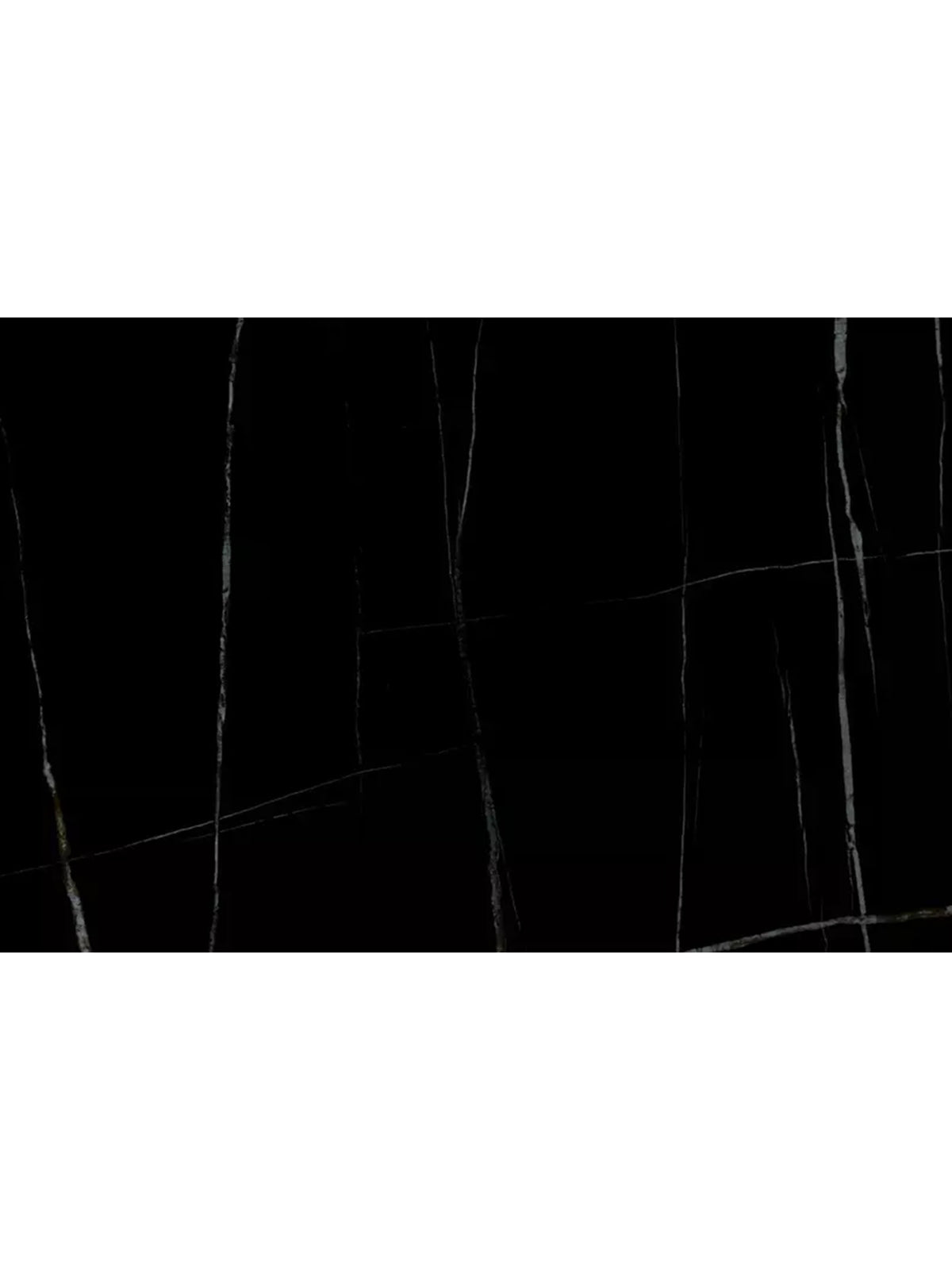 Masă extensibilă Zanivo cu blat ceramic negru marmură, detaliu blat și picioare metalice