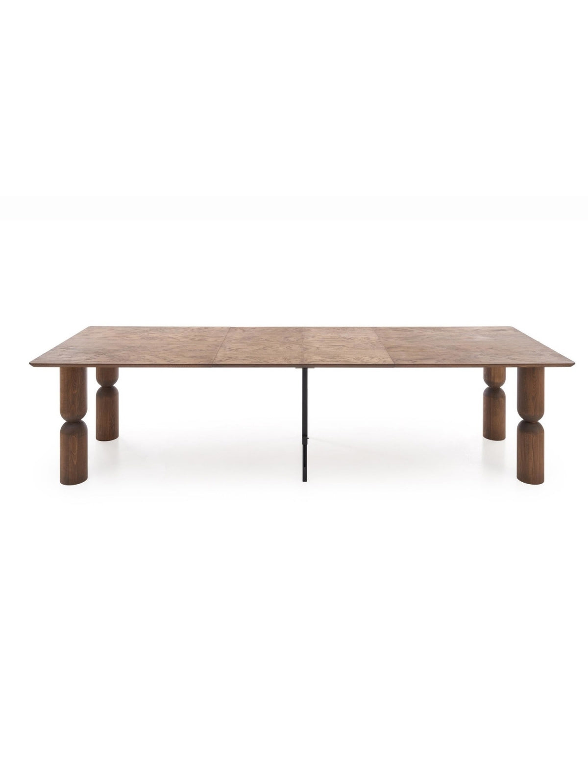 Stół rozkładany Lavenor 200-300x101 cm w kolorze jasny orzech, prostokątny blat, nogi drewniane