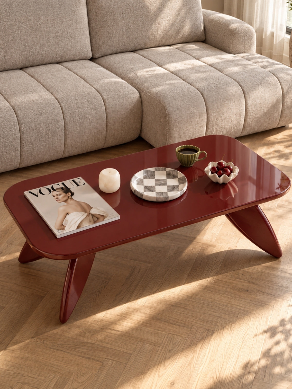 masă kawowy prostokatny Lumis 120 cm - burgundy