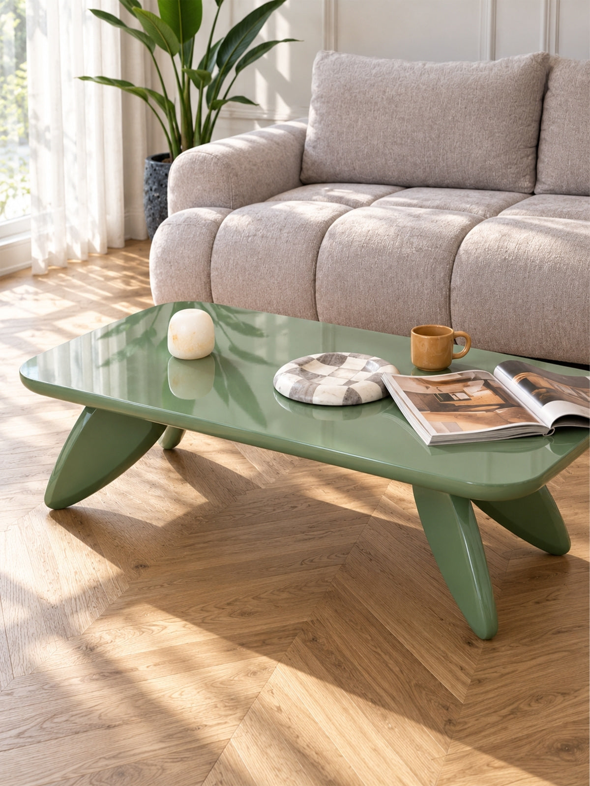 masă kawowy prostokatny Lumis 120 cm - verde