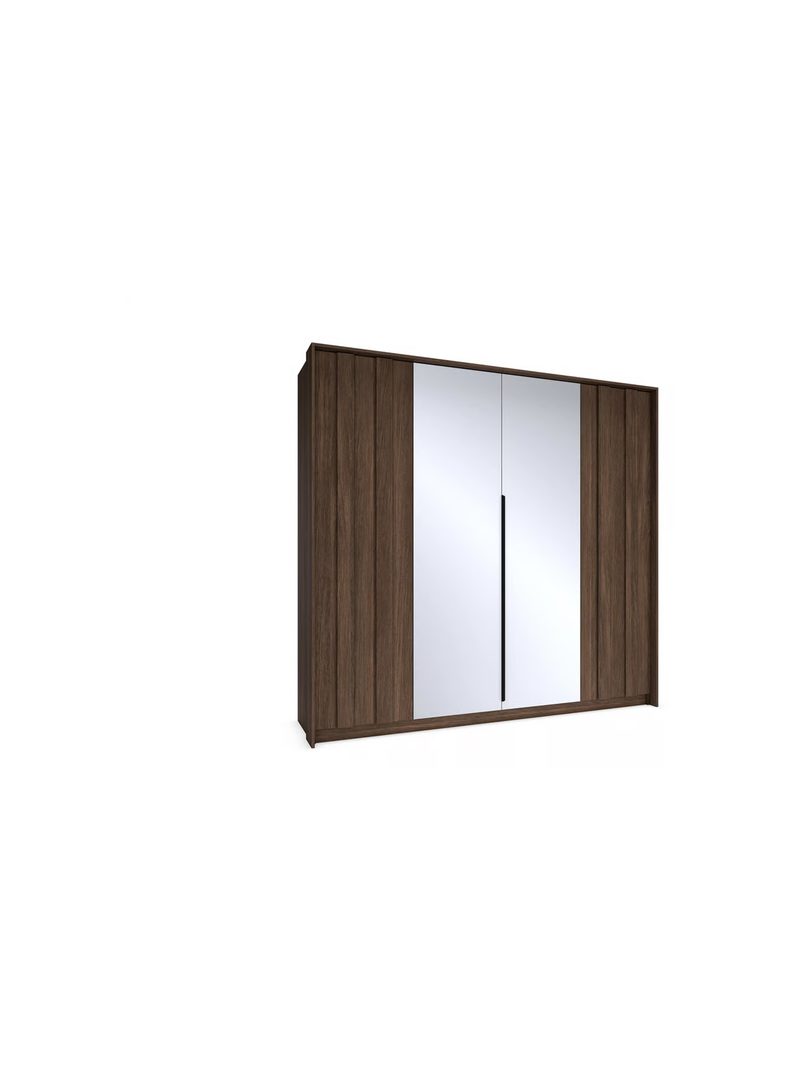 Dulap Flaro 223 cm culoare stejar dunin cu oglindă și iluminare LED caldă