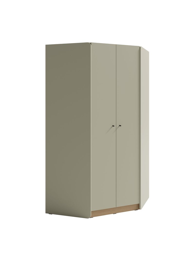 Dulap de colț Fiorenza 95 cm culoare eucalipt și stejar baltic dune cu două uși