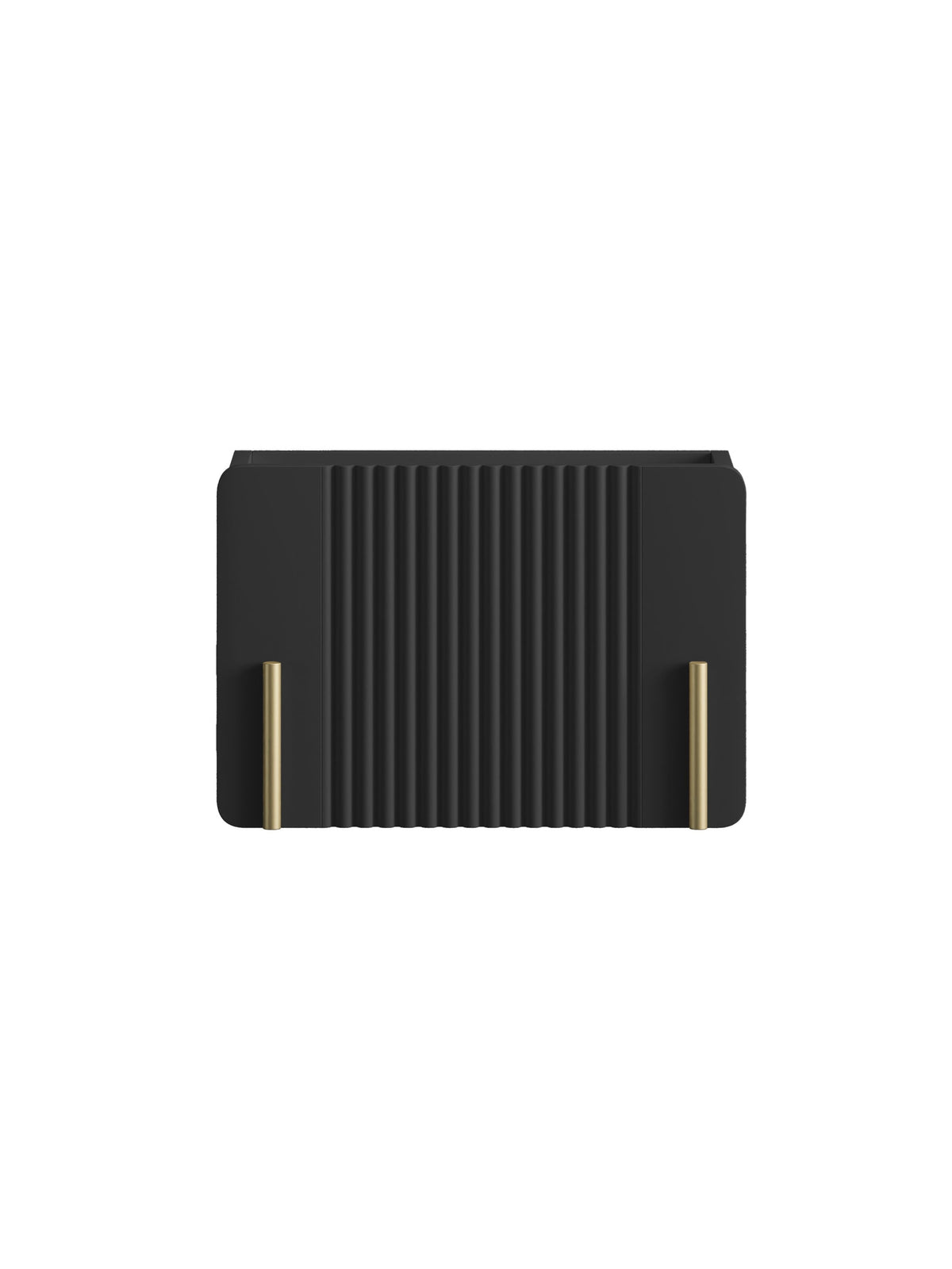 Szafka noapte Malmi 45 cm suspendată z szuflada - negru mat / auriu