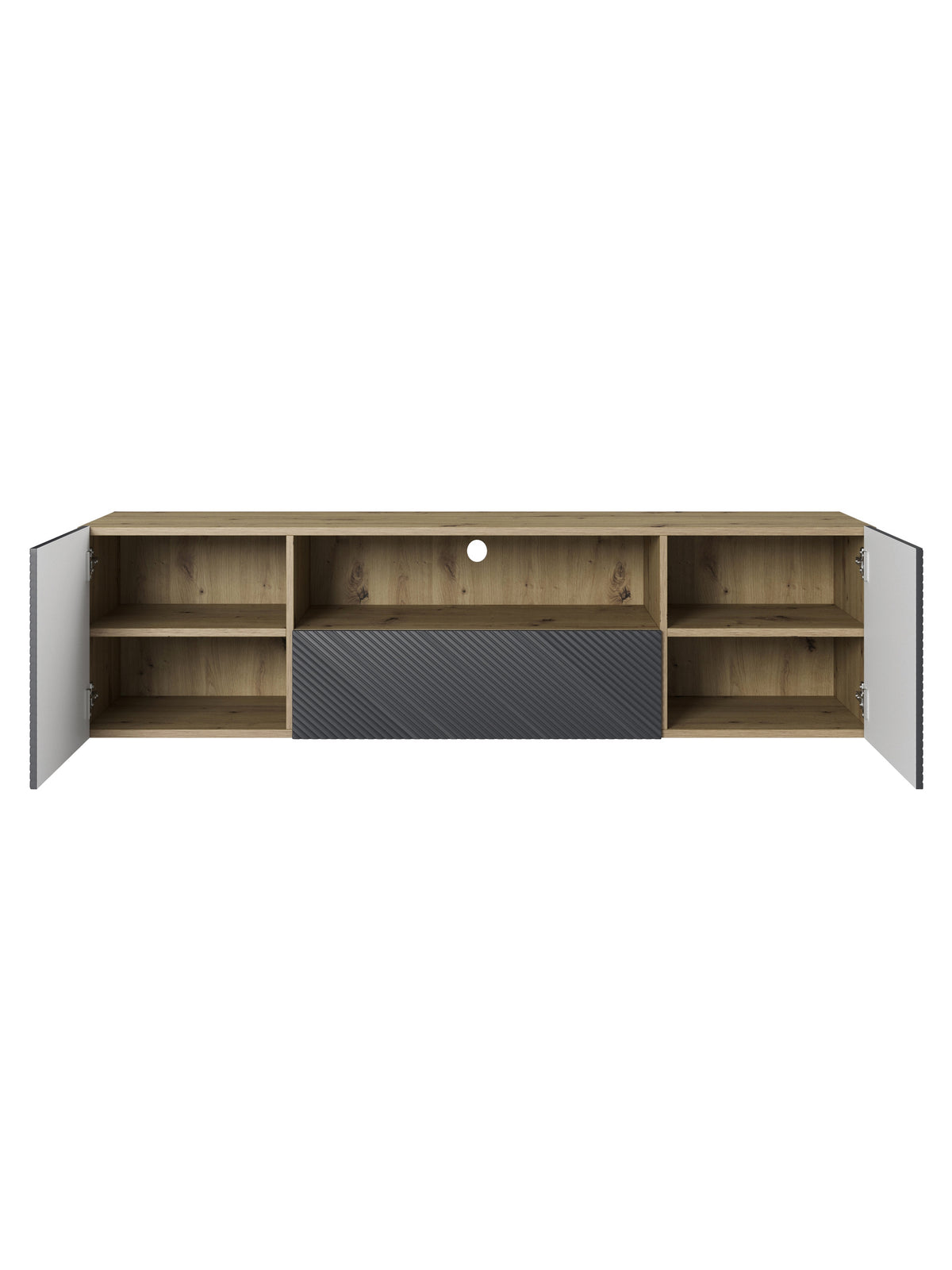 Dulap TV Asha 167 cm suspendată cu sertar i wneka - artisan / rivier stone mat