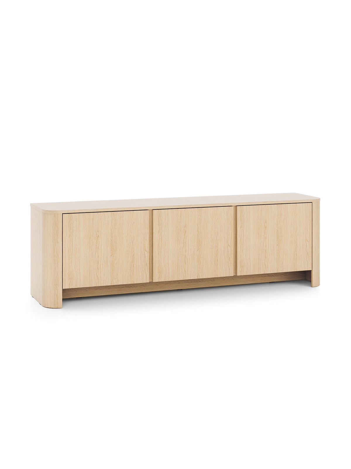 Comodă TV Sorrenti 168 cm culoare stejar vicenza cu trei uși