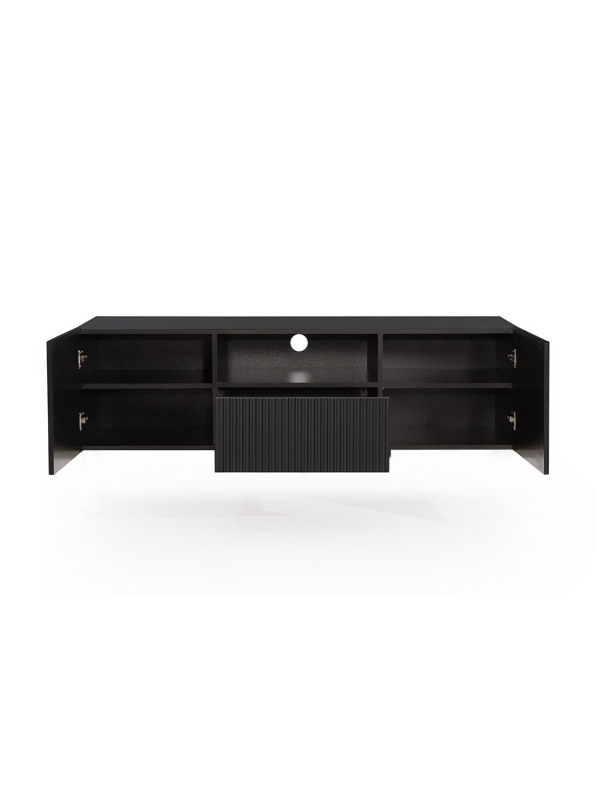 Dulap TV suspendată Nicole 150 cm - negru mat