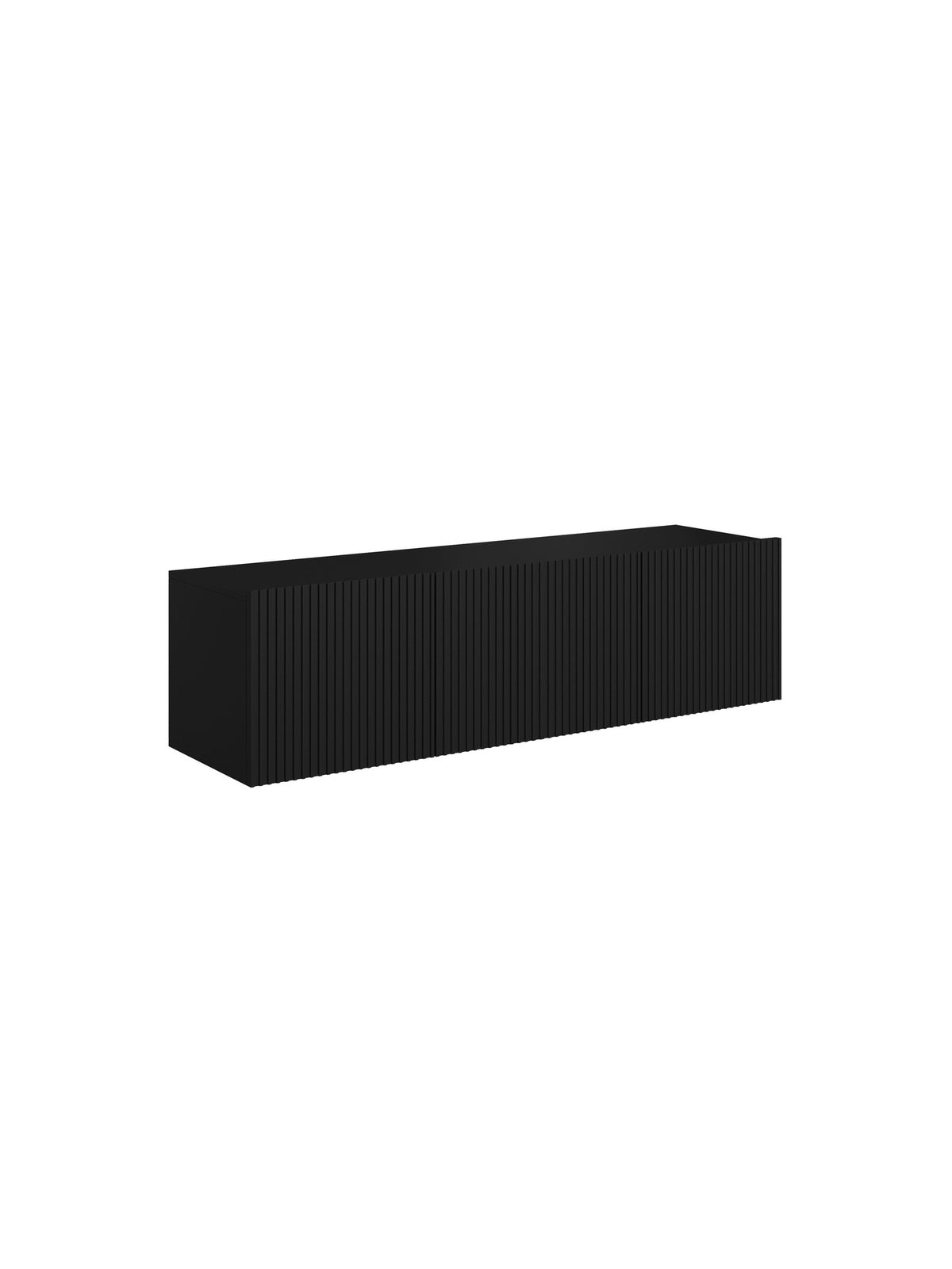 Dulap TV suspendată Nicole 150 cm z szuflada - negru / negru mat