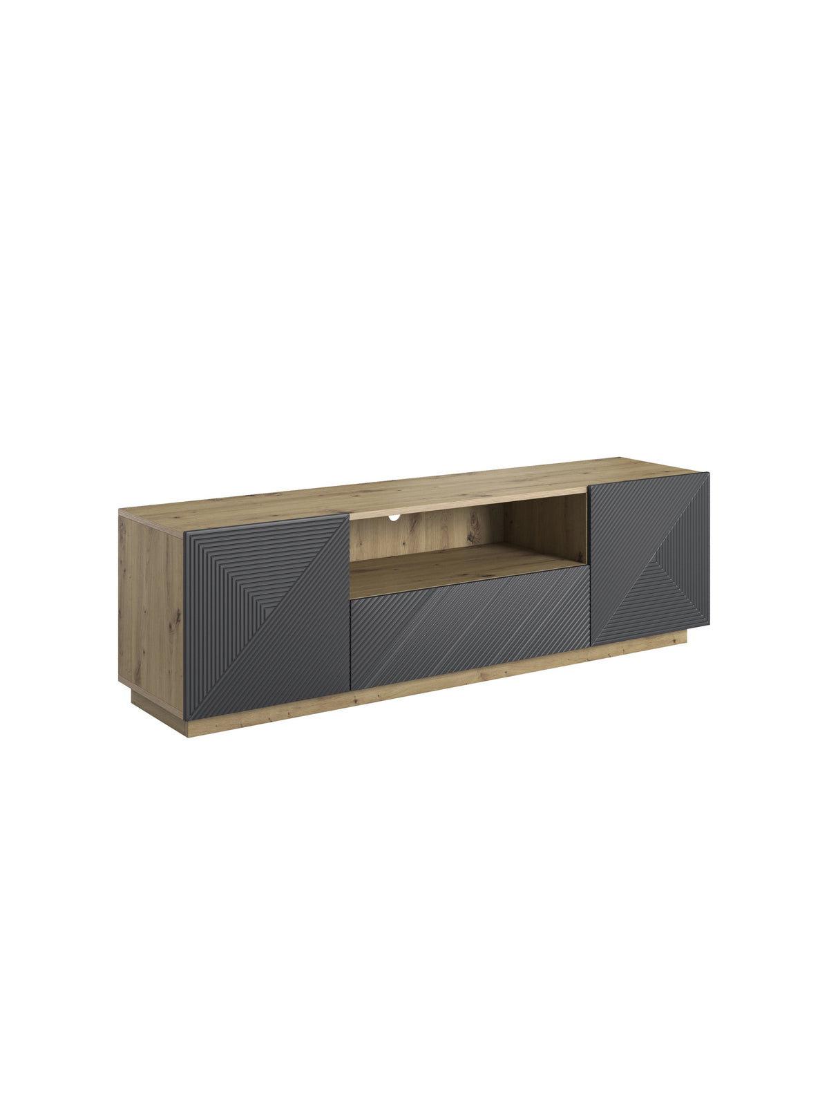 Dulap TV z szuflada Asha 167 cm - artisan / rivier stone mat