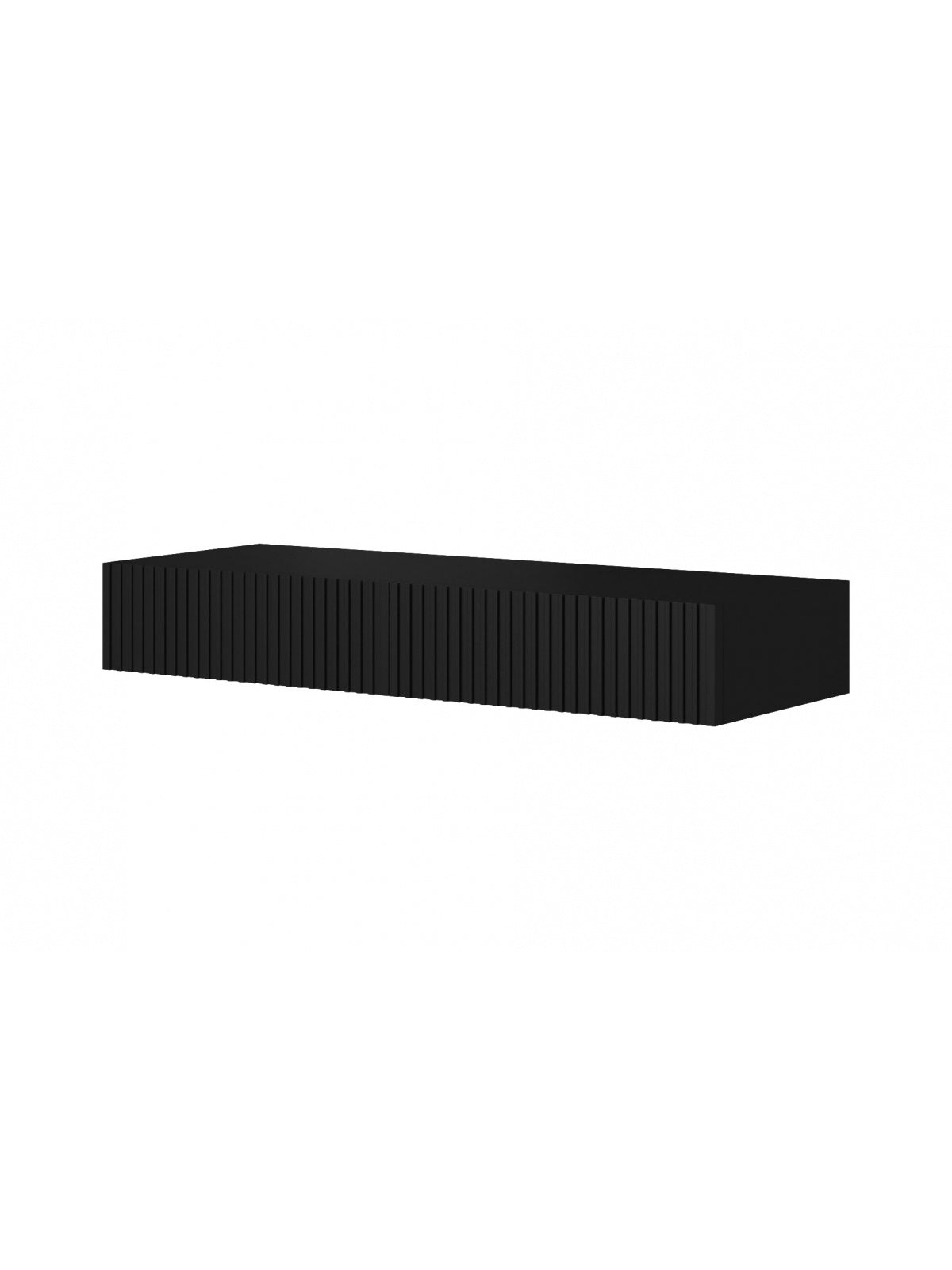 Toaletă suspendată Nicole 100 cm negru mat cu două sertare canelate
