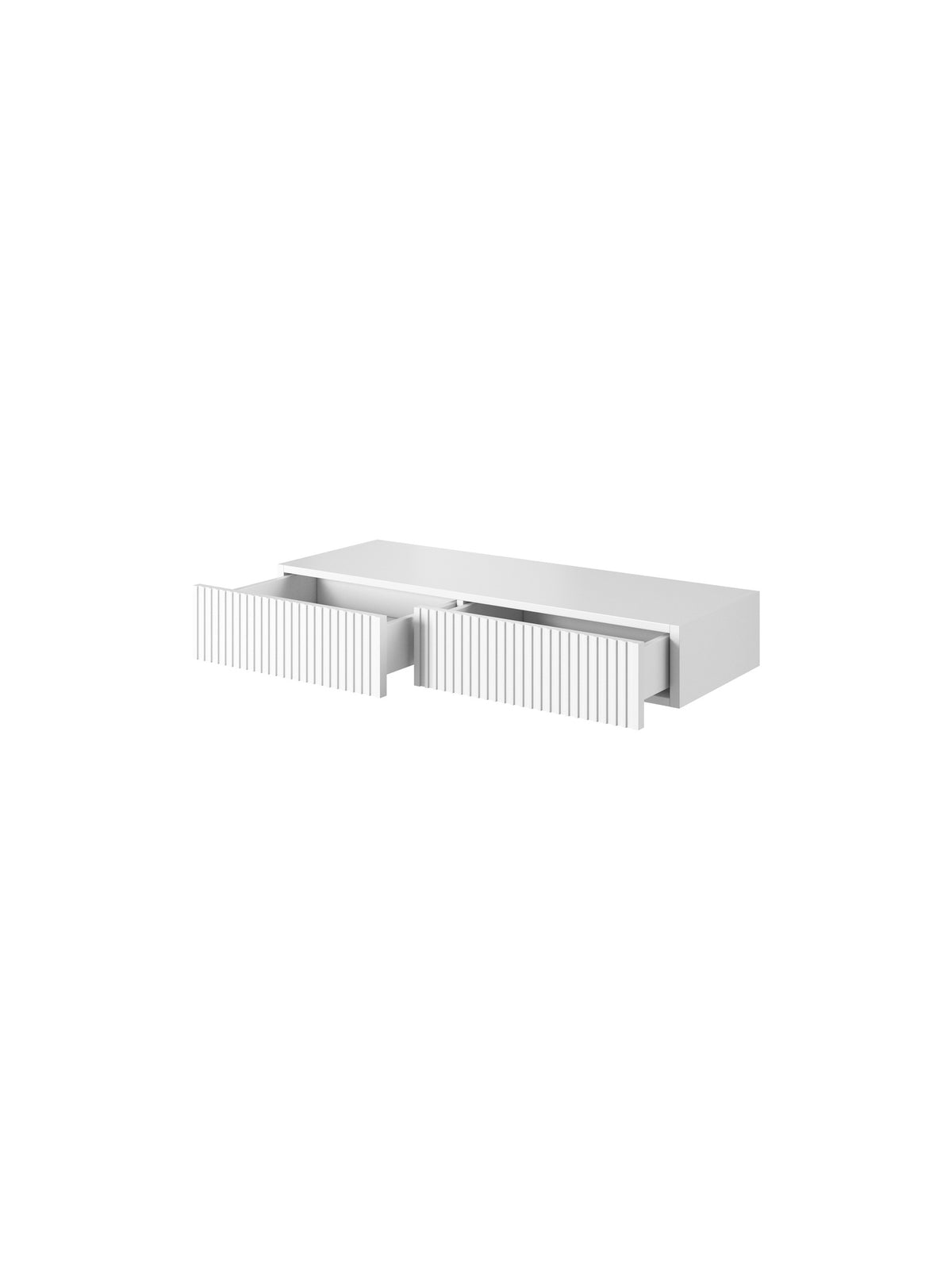 Wiszace birou de scris Nicole cu sertare 100 cm - bialy / alb mat